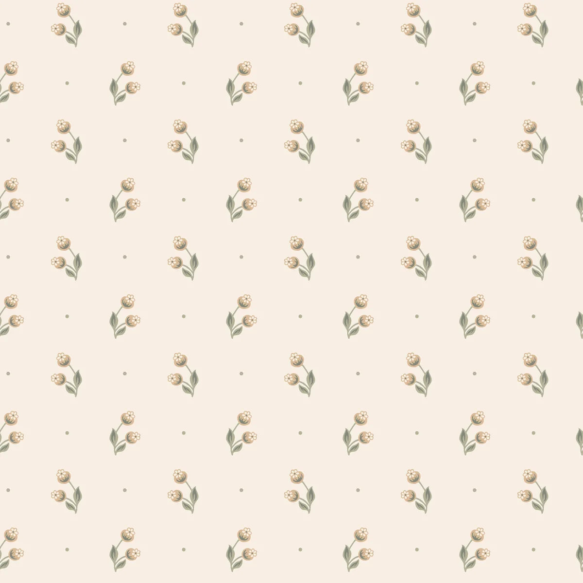 Siv Oat wallpaper by Sandberg – floral design
