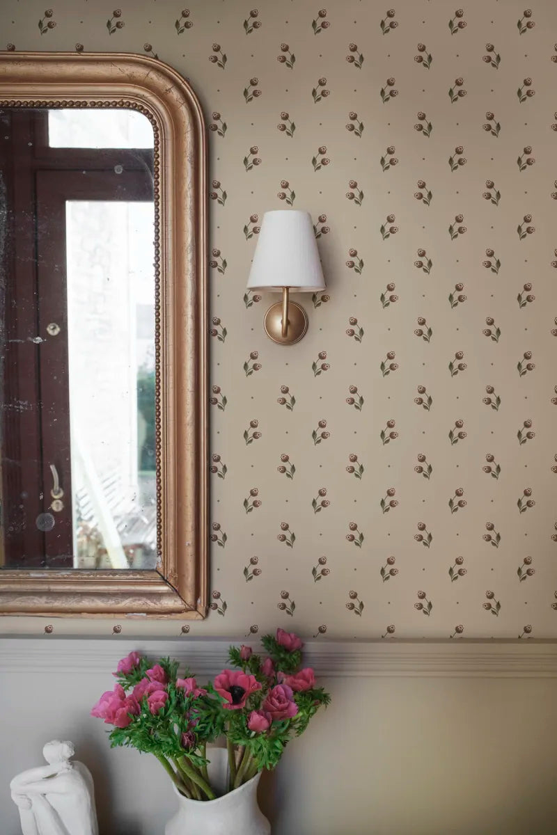 Siv wallpaper by Sandberg in a room setting