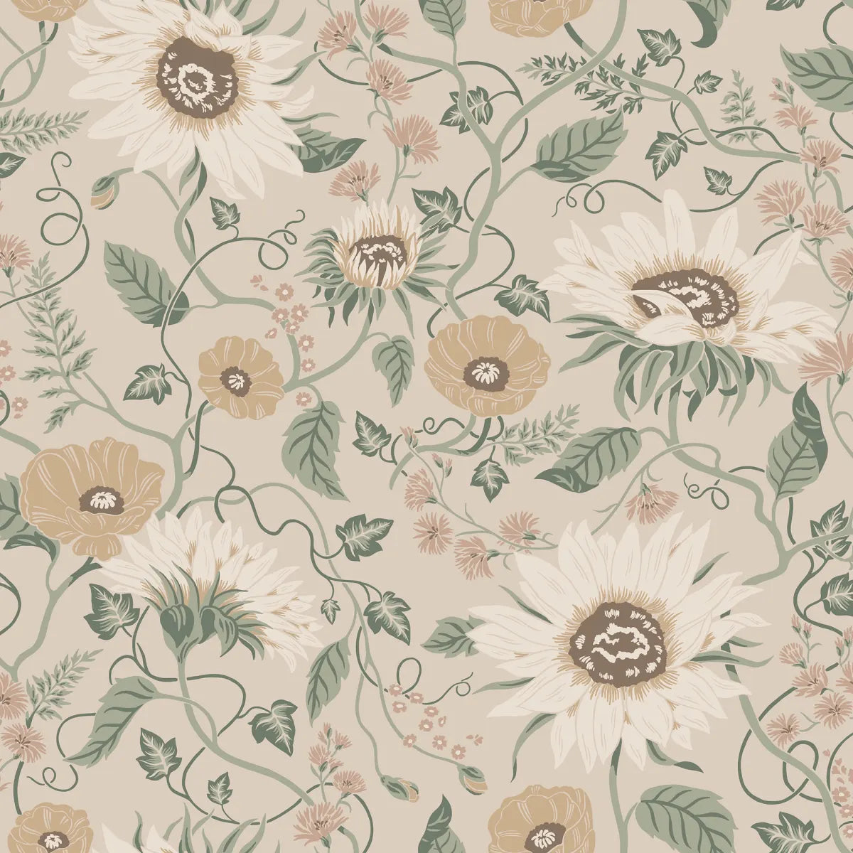 Solveig Clay wallpaper by Sandberg – floral design