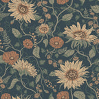 Solveig Midnight Blue wallpaper by Sandberg – floral design