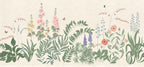 Aino wall mural by Sandberg – floral design, Multicolour – Colorful – styled in a room setting