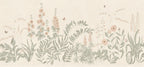 Aino wall mural by Sandberg – floral design, Pastel – flat swatch showing the repeat, view 2