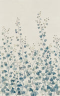 Ivy wall mural by Sandberg – botanical design, Blue – flat swatch showing the repeat