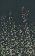 Ivy wall mural by Sandberg – botanical design, Blue – Midnight Blue – flat swatch showing the repeat, view 3