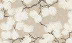 Pine Mural wall mural by Sandberg – botanical design, Beige – flat swatch showing the repeat