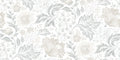 Ava Elvira wall mural by Sandberg – floral design, Pastel – flat swatch showing the repeat