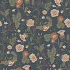 Ulla Midnight Blue wallpaper by Sandberg – floral design