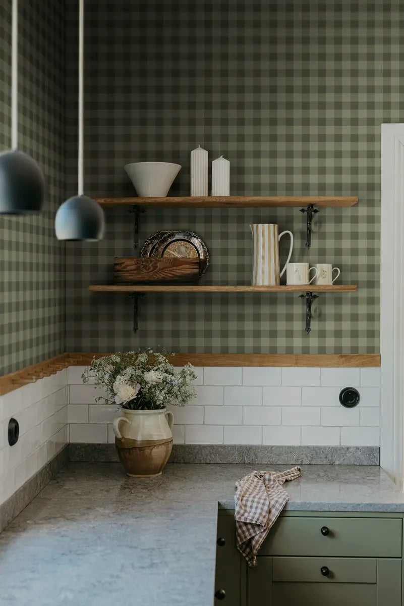 Harry wallpaper by Sandberg in a room setting