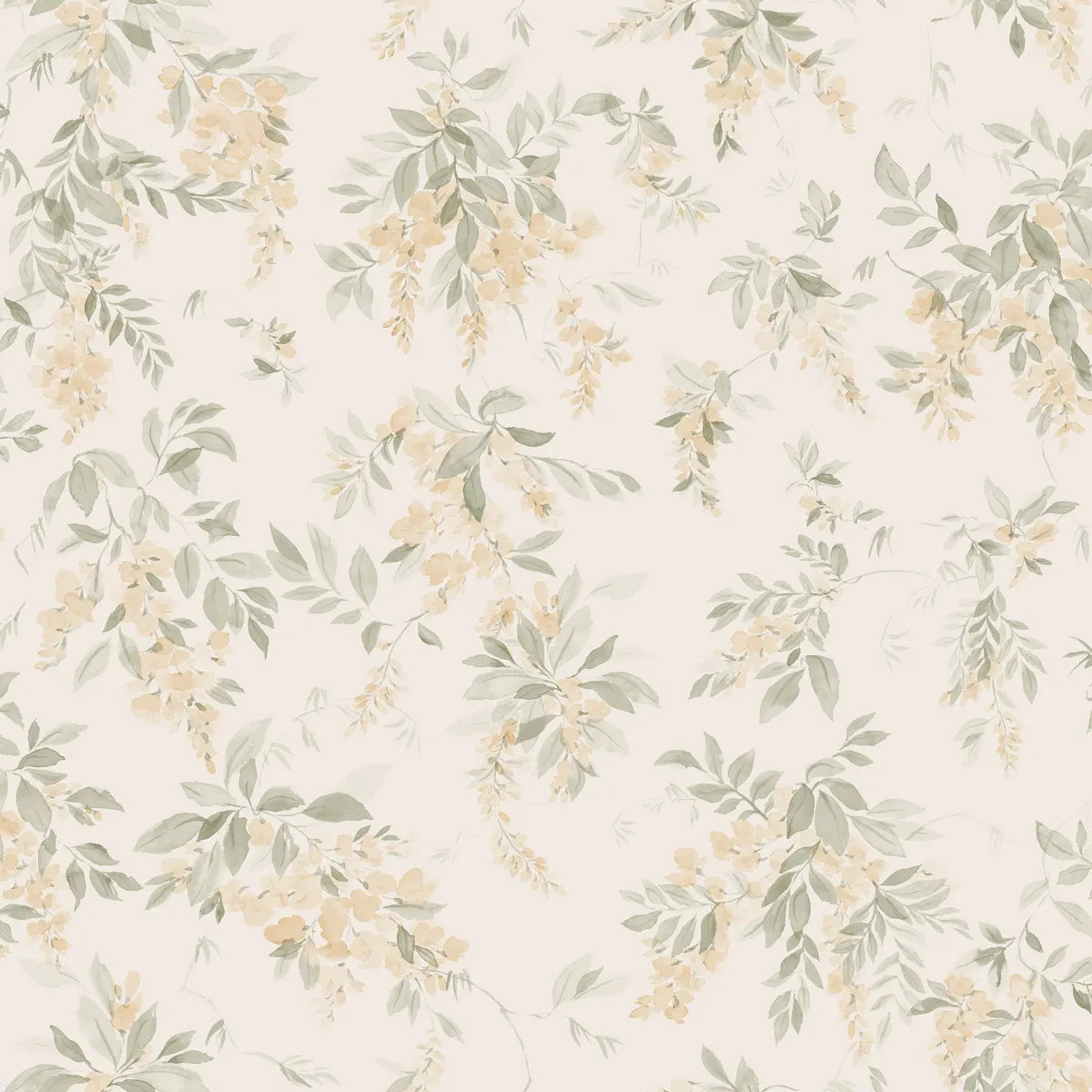 Lovisa Spring Green wallpaper by Sandberg – floral design