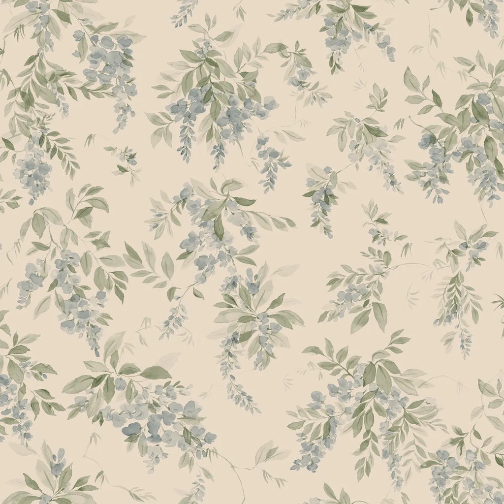 Lovisa Blue wallpaper by Sandberg – floral design