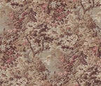 Johannas Damm wall mural by Sandberg – botanical design, Brown – flat swatch showing the repeat, view 2