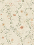 Inger wallpaper by Sandberg – floral design, Pastel – flat swatch showing the repeat, view 4