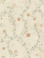 Inger wallpaper by Sandberg – floral design, Pastel – flat swatch showing the repeat, view 4