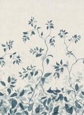 Josefine wall mural by Sandberg – botanical design, Blue – styled in a room setting, view 2
