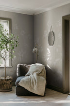 Josefine wall mural by Sandberg – botanical design, Beige – Sandstone – styled in a room setting, view 8