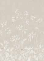 Josefine wall mural by Sandberg – botanical design, Beige – Sandstone – flat swatch showing the repeat