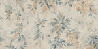 Lovisa Mural wall mural by Sandberg – floral design, Blue – flat swatch showing the repeat