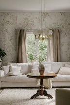 Lovisa Mural wall mural by Sandberg – floral design, Pastel – styled in a room setting, view 5