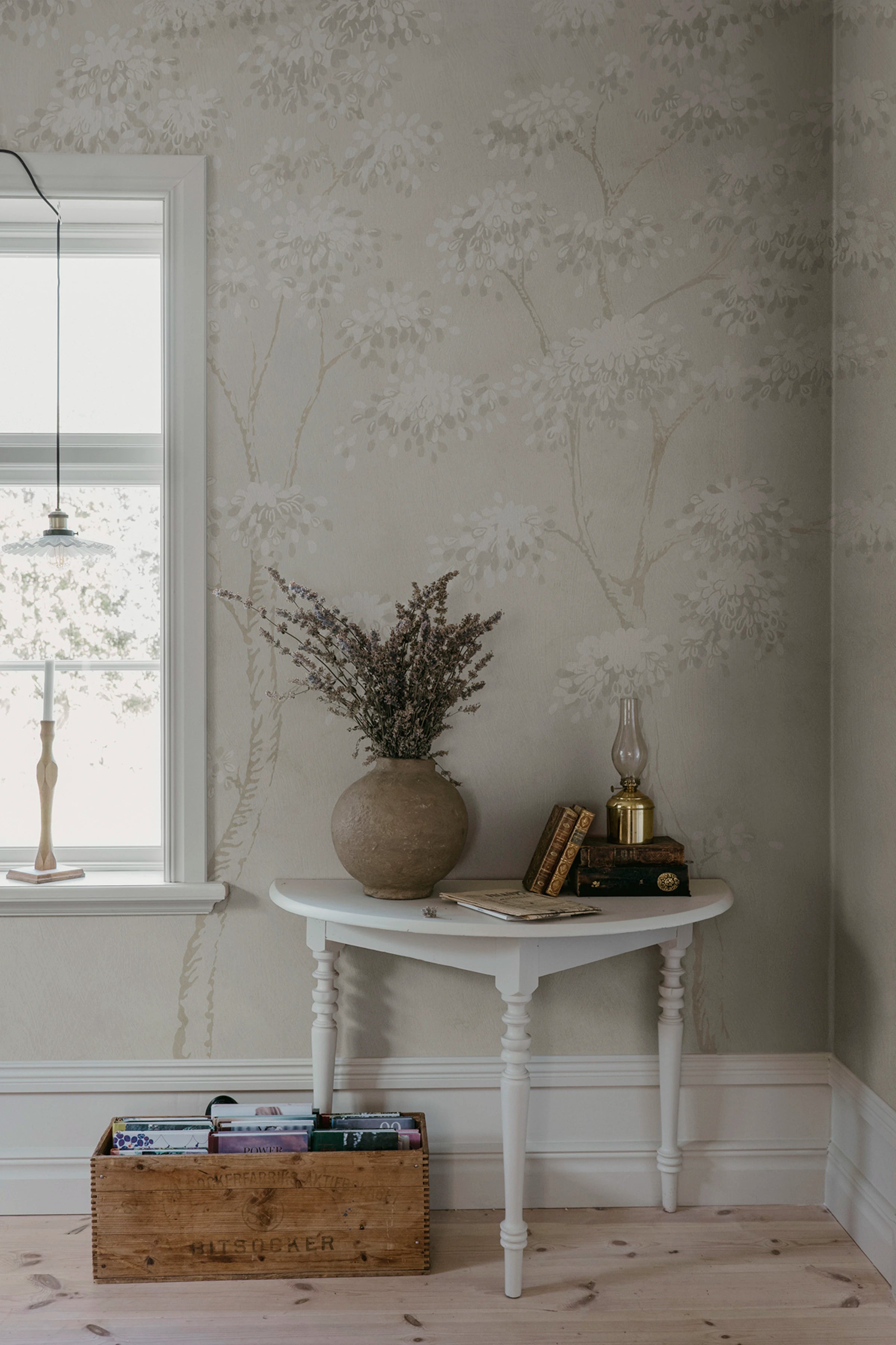 Wilhelm wall mural by Sandberg – forest & woodland design, Grey