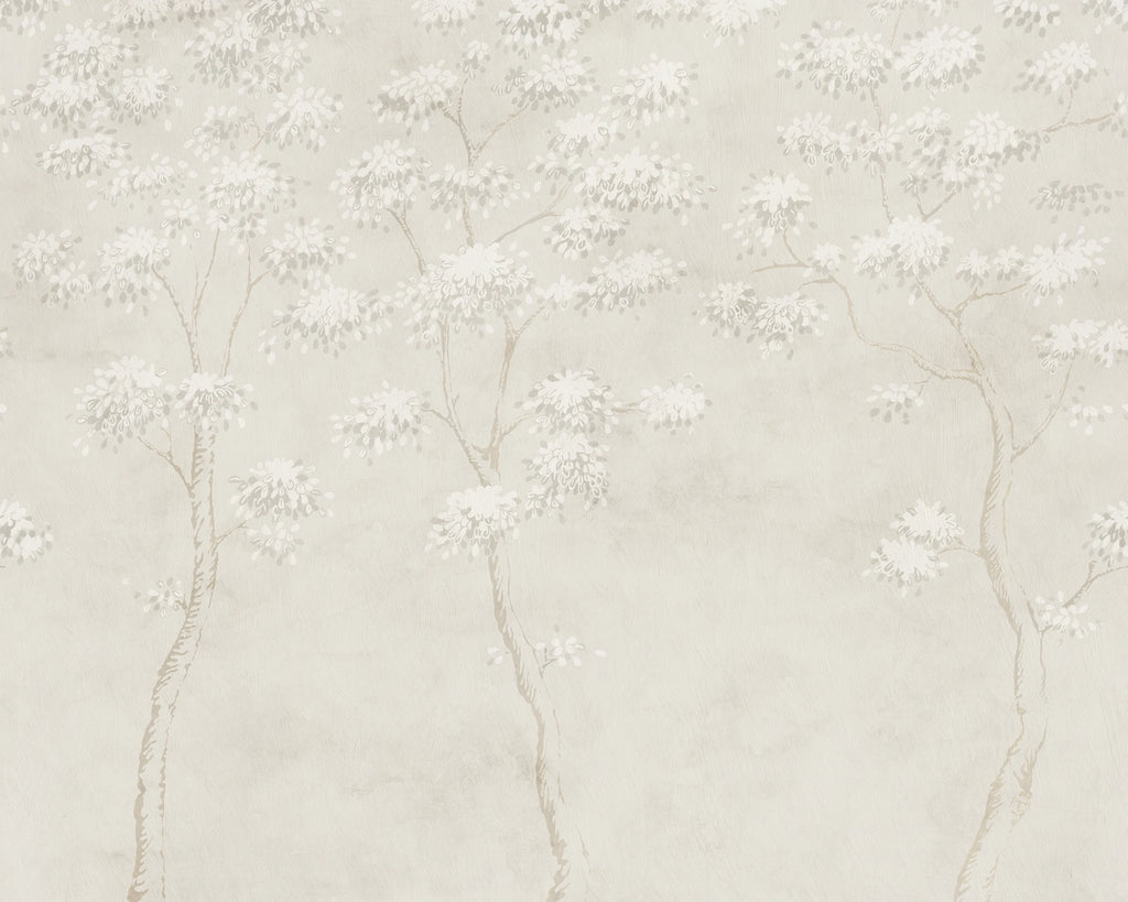 Wilhelm wall mural by Sandberg – forest & woodland design, Grey – flat swatch showing the repeat, view 2