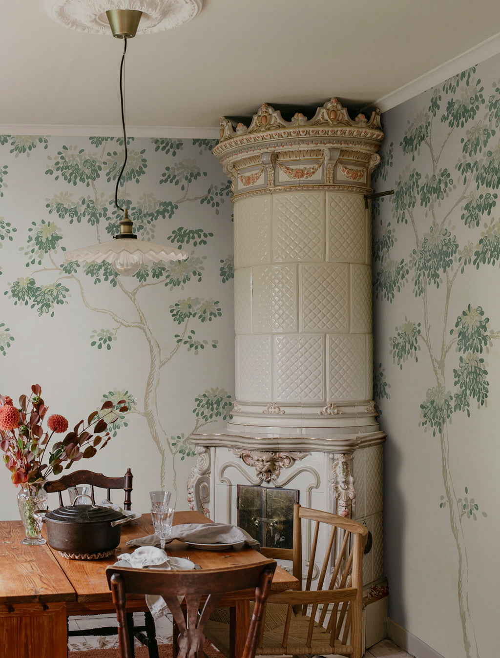 Wilhelm wall mural by Sandberg – forest & woodland design, Green