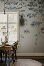 Wilhelm wall mural by Sandberg – forest & woodland design, Blue