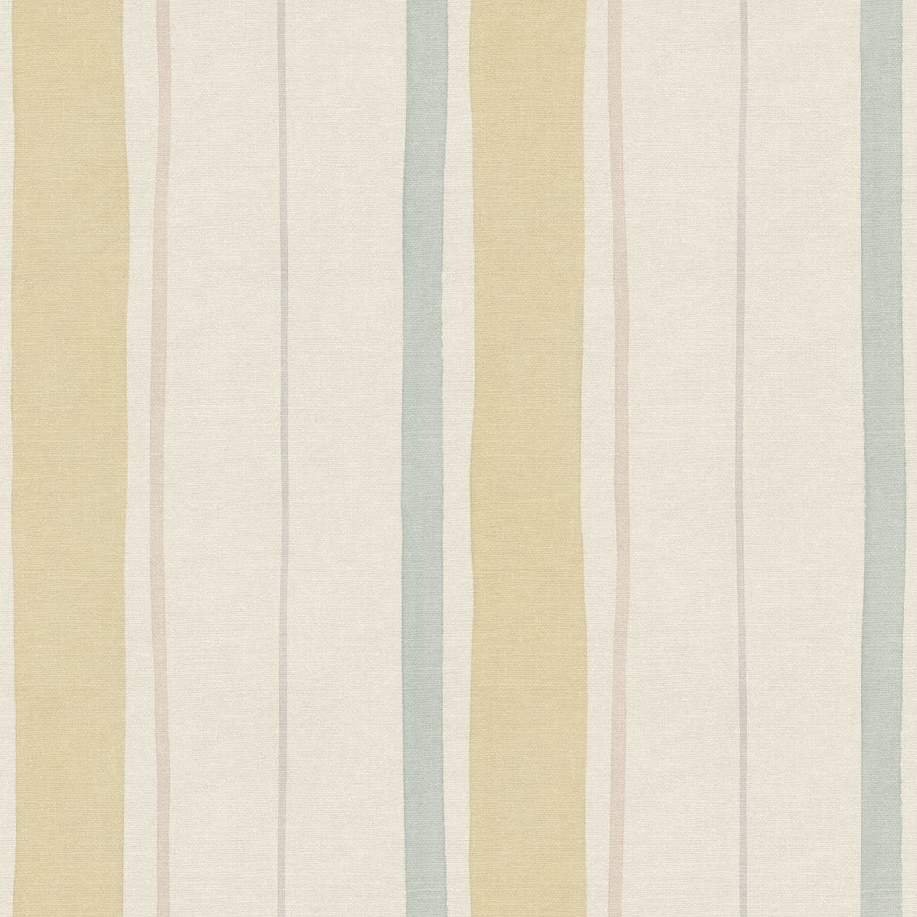 Billie wallpaper by Sandberg – stripe design, Yellow – flat swatch showing the repeat, view 2
