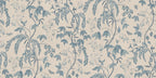 Ottilia wallpaper by Sandberg – Light Blue colourway, flat pattern repeat