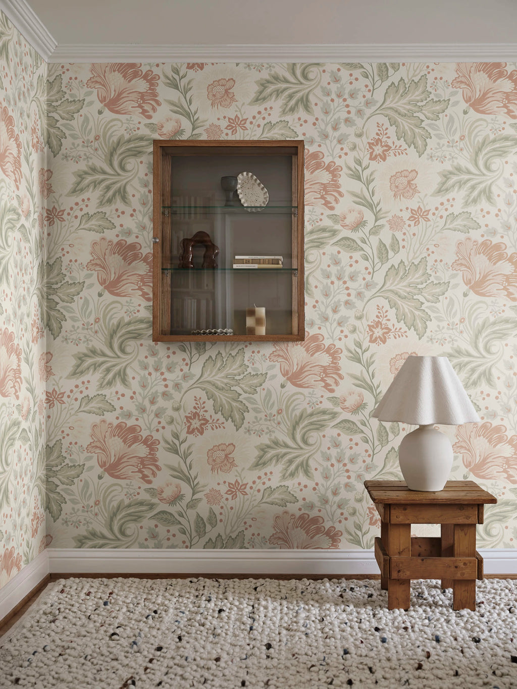 Ava Mural wall mural by Sandberg – floral design, Multicolour – Spring – styled in a room setting, view 3