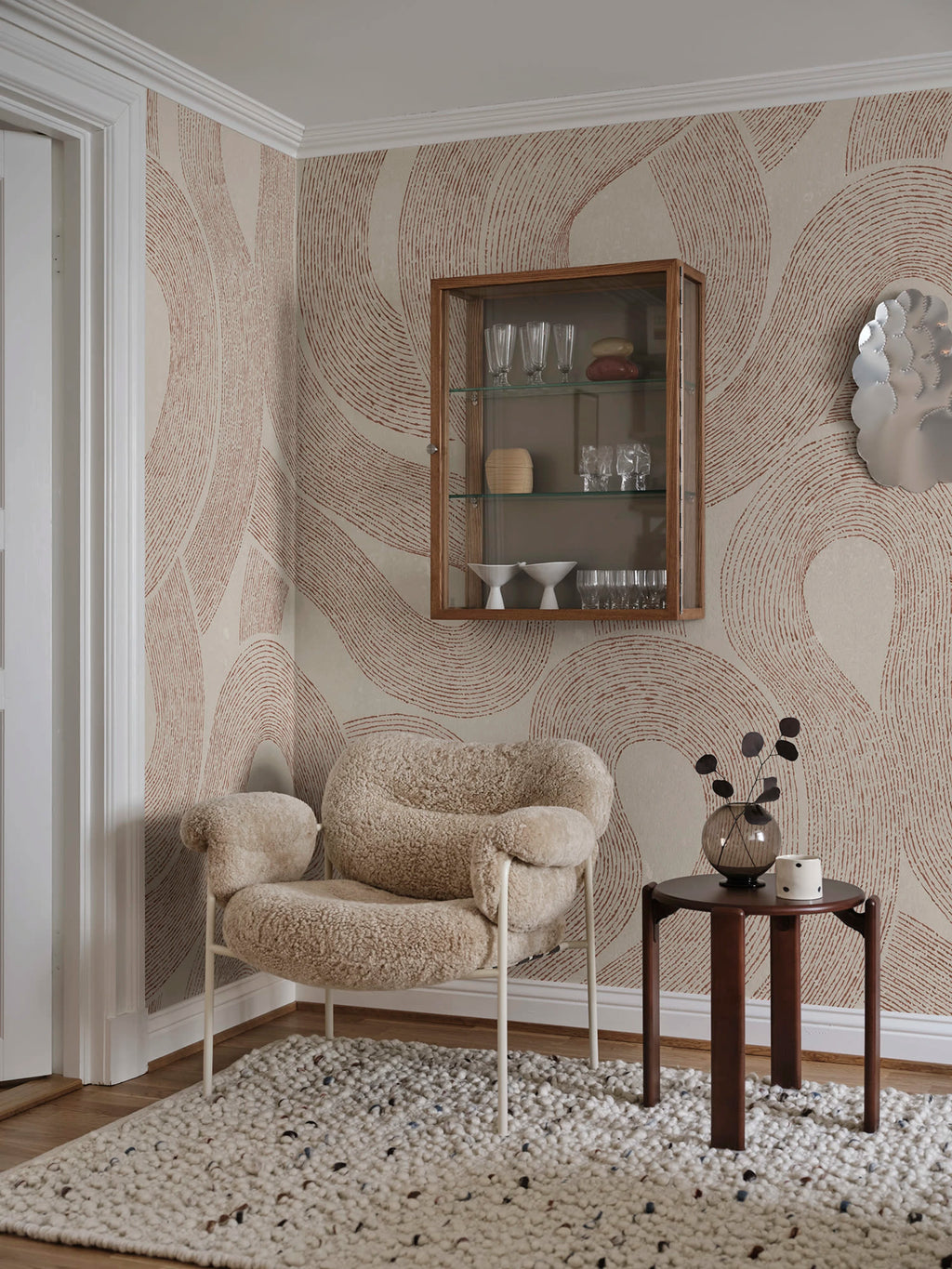 Zen Mural wall mural by Sandberg – abstract design, Orange – Terracotta