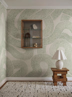 Zen Mural wall mural by Sandberg – abstract design, Green