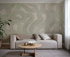 Zen Mural wall mural by Sandberg – abstract design, Green