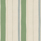 Billie wallpaper by Sandberg – stripe design, Green – styled in a room setting, view 2