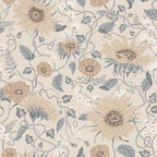 Solveig Misty Blue wallpaper by Sandberg – floral design