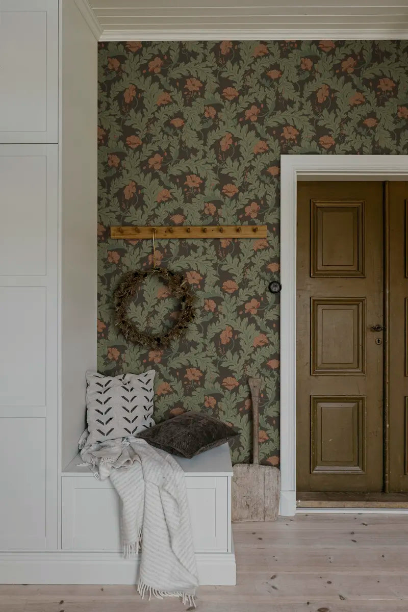 Charlotta wallpaper by Sandberg in a room setting