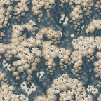 Ragnvi Midnight Blue wallpaper by Sandberg – botanical design