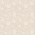 Anton wallpaper by Sandberg in soft cream tone-on-tone, delicate trailing rose floral, flat swatch