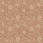 Anton wallpaper by Sandberg in terracotta and tan, fine trailing wild-rose floral, flat swatch