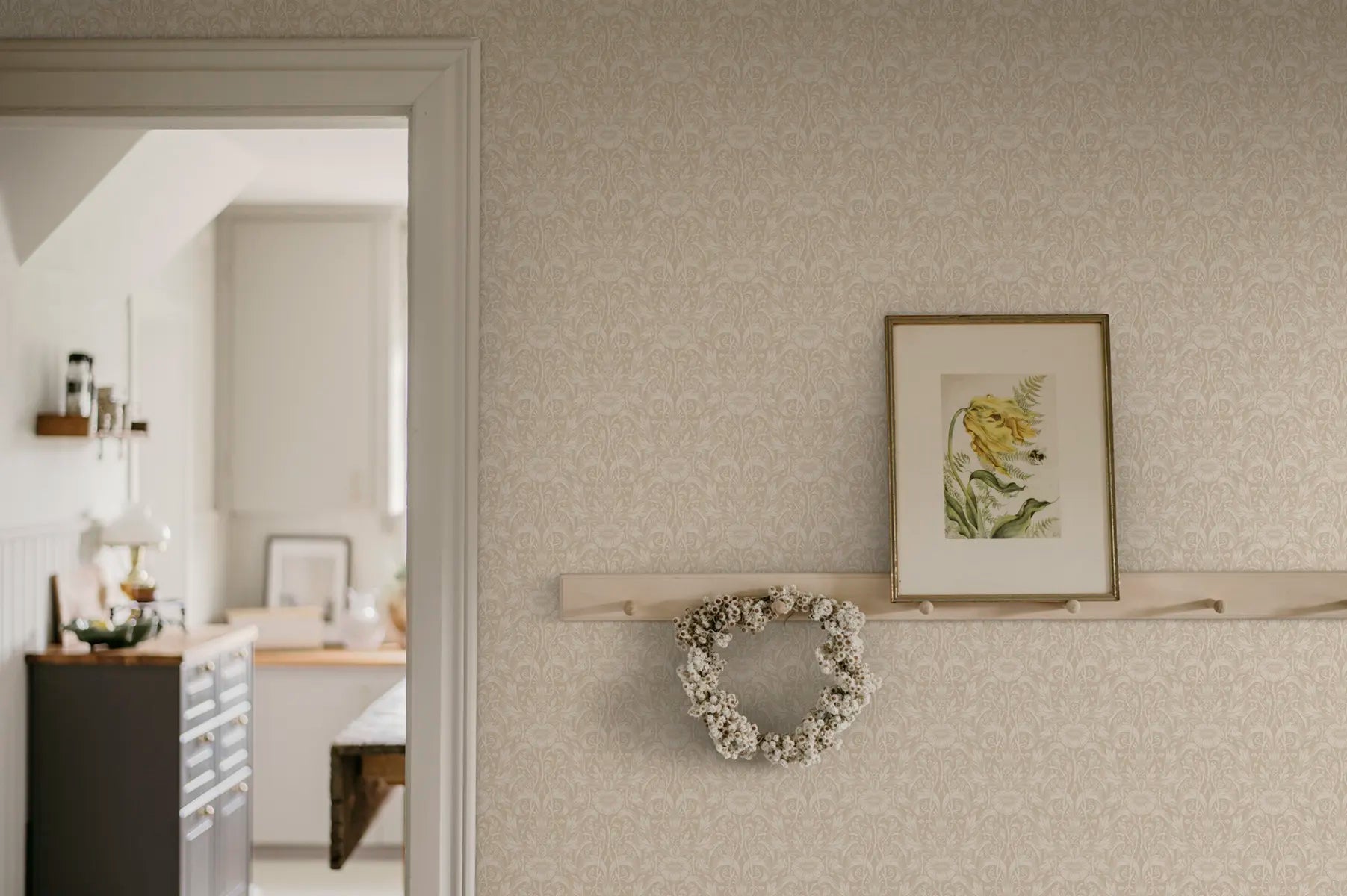 Emil wallpaper - Beige