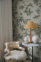 Noah Mural wall mural by Sandberg – botanical design, Green – styled in a room setting, view 3