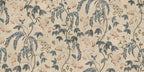 Ottilia wallpaper by Sandberg – floral design, Misty Blue, flat pattern repeat
