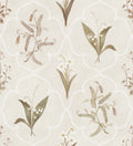 Louise wallpaper by Sandberg – botanical design, Pastel, flat pattern repeat