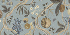 Tree of Life Mural wall mural by Sandberg – botanical design, Light Blue, flat pattern repeat