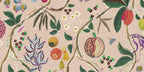 Tree of Life Mural wall mural by Sandberg – botanical design, Pink, flat pattern repeat