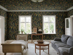 Tree of Life Mural wall mural by Sandberg – botanical design, Dark Blue, styled on an interior wall