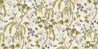 Ottilia wallpaper by Sandberg – floral design, Olive Green, flat pattern repeat