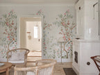 Eleonora wallpaper by Sandberg – floral design, Colorful, styled in a second room setting