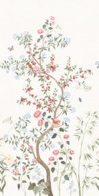 Eleonora wallpaper by Sandberg – floral design, Colorful, flat pattern repeat