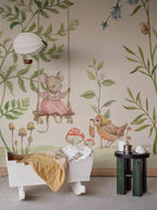 Vilhelmina wall mural by Sandberg – kids & nursery design, Green