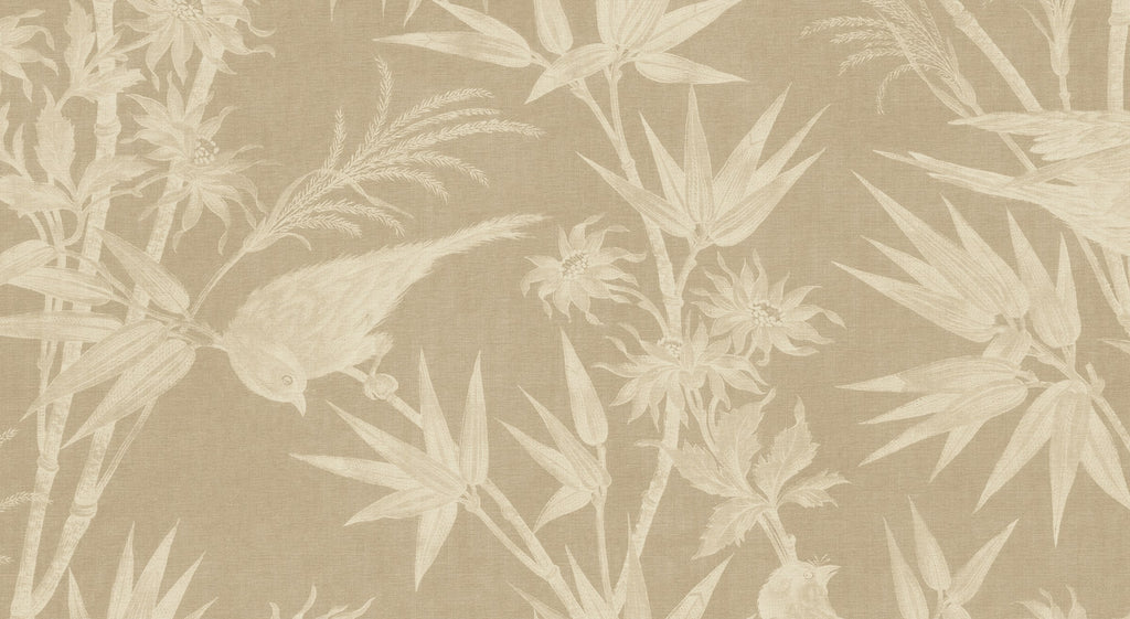 Celeste Mural wall mural by Sandberg – botanical design, Beige, flat pattern repeat